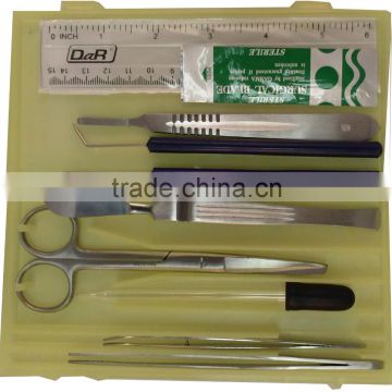 Cheap Price CE/ISO/FDA Certificate Minor Surgical Kit Disposable Sterile Dissecting Kit