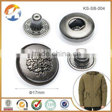 High Grade Custom Logo Gun Metal Snap Button