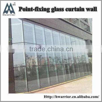 Stainless Spider Point Supported Glass Curtain Wall