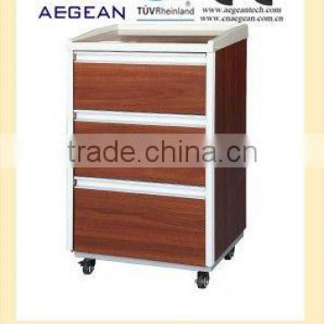 AG-BC004 3-Drawer wooden bedside hospital night stand