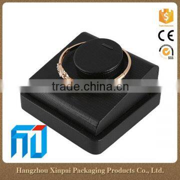 Single Black Luxury Leather Jewelry Bracelet Display