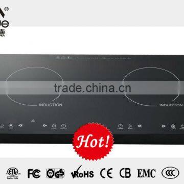 Best quality! touch control 4 digital display electric double burner induction cooker