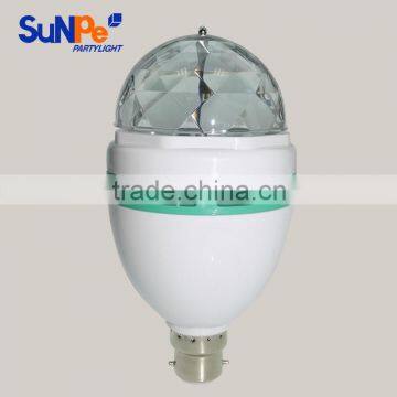 E27 RGB Color Changing Led Rotating Light Bulb Lamp Mini Stage Home Party Disco Party Lighting Quality Choice photo-4