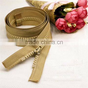 high quality autolock slider normal puller plastic zipper , cloth zipper