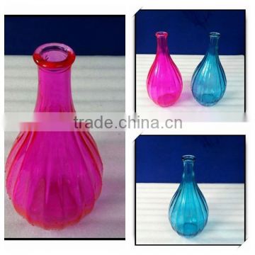 570ml 20oz hot spray red blue glass vases