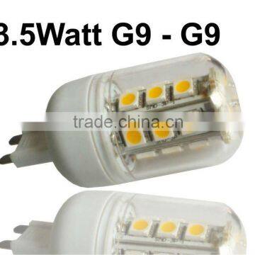 HOT! 3.5w 24pcs 5050 SMD g9 led light bulb