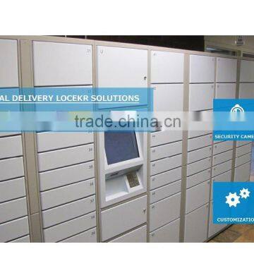 Deposit electronic selectable locker with technical support