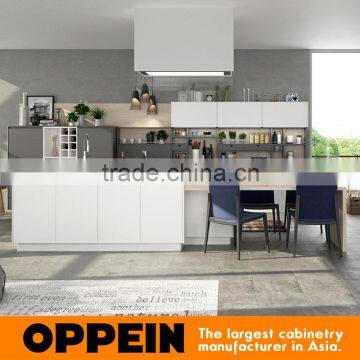 2016 New Modern White and Gray Matte Lacquer kitchen cabinet designs