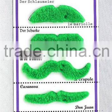 Green moustache for St. Patrick's Day