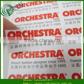 Custom new design printed logo sticker, printing paper adhesive brand label for products