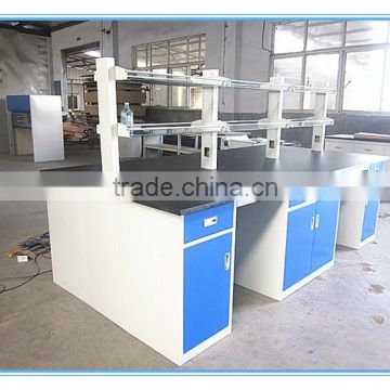 steel laboratory working table with under shelf