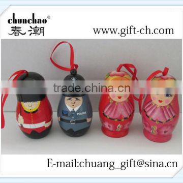 New Style Small Wooden Doll, Can be hanged on the Christmas Tree