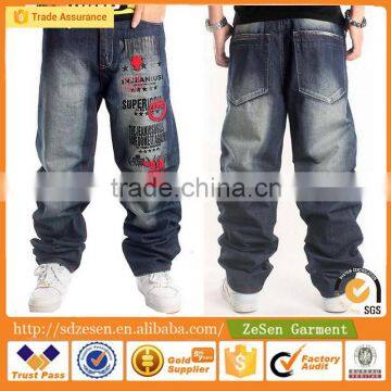 Indigo Wash Kid Jeans Wholesale Jeans Back Pocket Embroidery Designs