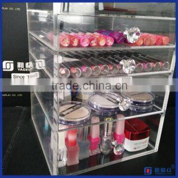 2016 Hot Sale!! Wholesale 5 Drawers Large Acrylic Cosmetic Organizer With Drawers photo-3