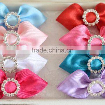 Hair Ribbon Bow Hair Clip Bow,Handmade Grosgrain Ribbon Bow For Headband