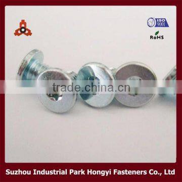 Flat Head T40 Torx Bolt Carbon Steel Zinc Plated From China Screw Factory