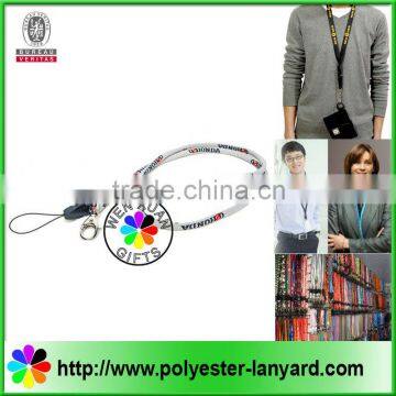 Customized fine woven lanyard