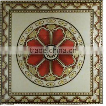 Egypt hot sell Golden polished carpet tiles 1200x1200mm with flower