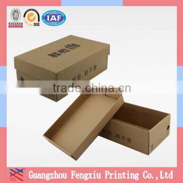 Blank Double Wall Corrugated Cardboard Paper Shoe Box Manufaturer