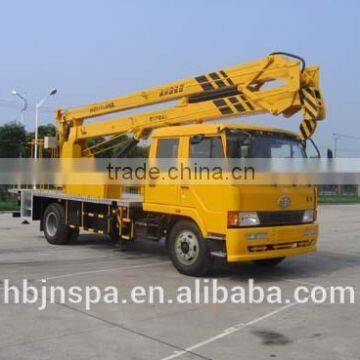 china manufacturer 18m FAW lift platform truck