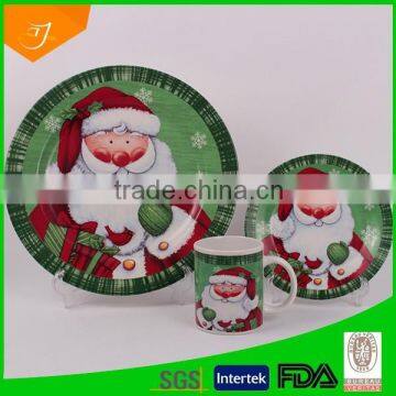 Christmas plates and cup ceramic