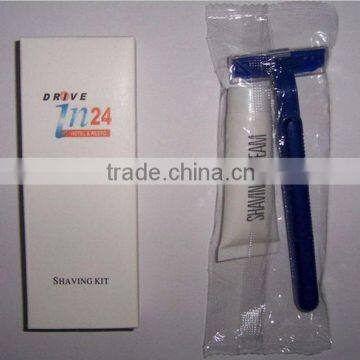 hotel shaving set with shaving cream,hotel razor