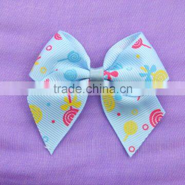 Custom Mini Printed Satin Ribbon Bow