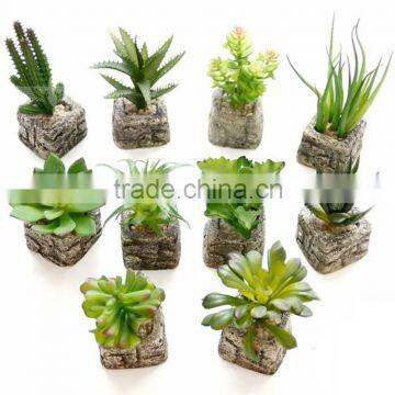 wholesale artificial mini succulent flower plants, mini flower bonsai