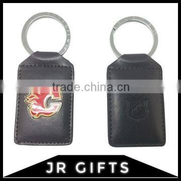 Professional Leather black leather keychain