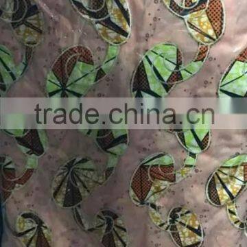 CL7584 Hot Selling Top Quality New Design Charming Color Women Wax Lace Fabric photo-5