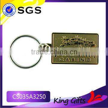 Casino promotional metal key chain