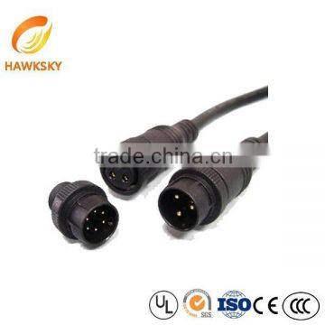 3 Pin Circular Connectors Video&Audio Cable Wire Harness
