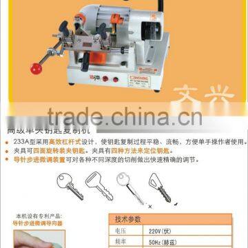 High Quality duplicate key cutting machine for WenXing 233A Senior single head key making machine