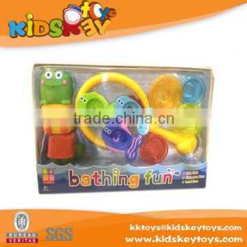 New non-toxic Cute wholesale Baby bath toy bath gift set soft rubber toys for kids