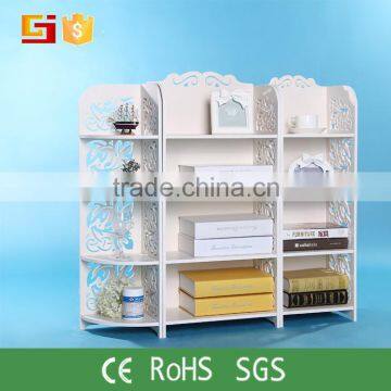 New design cheap chinese furniture WPC storage modern bookshelf for studing room