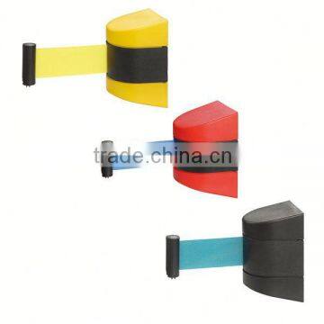 Safety Long belt Wall mounted queue barrier,Belt Barrier with brake 3,5,10meters
