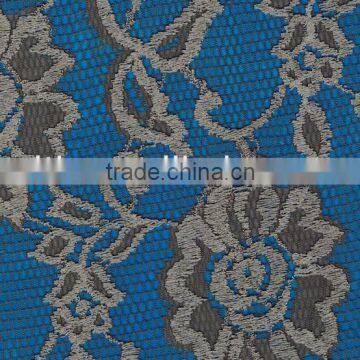 new design elastic nylon spandex lace fabric for bridal dress