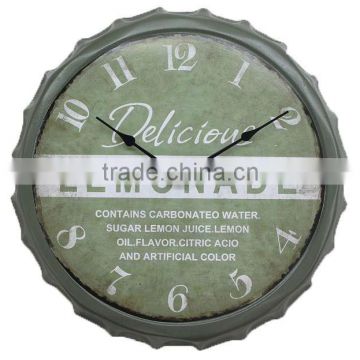 New arrival bottle cover metal wall clock