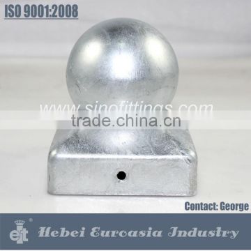 Galvanized pyramid post cap