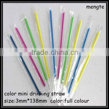 yiwu high quality full color mini sharp plastic drinking straw