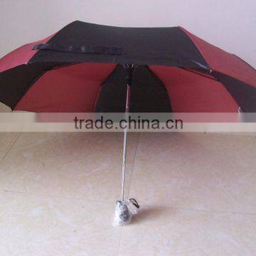 21'*8k high quality electroplated ribs polyester fabric foldable umbrella