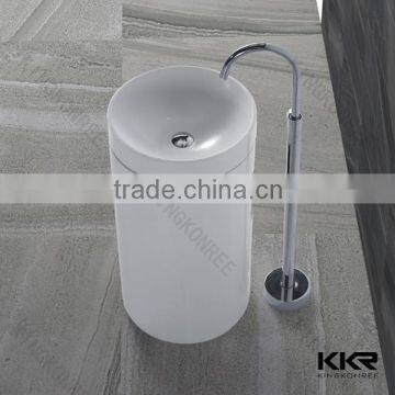 Solid Surface Double Sink Bathroom Vanity Unit photo-4