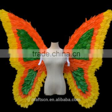 party costume feather wings made of turkey feathers