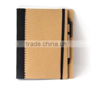 notebook with elastic/custom spiral bound notebooks/notebook with pen/wenzhou