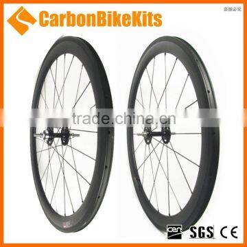 TW50C 50mm Carbon Clincher Fixed Gear Bicycle Wheels Quality Choice