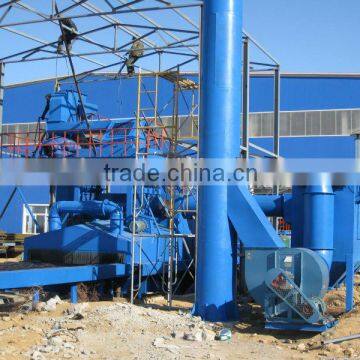 Steel plate pretreatment production line