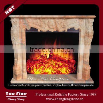 Indoor Carved Decorative Marble English Style Fireplace