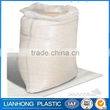 China waterproof pp woven bags 50kg with lamination and simple printing, any size pp 50kg grain bags