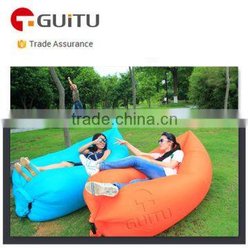 Outdoor Inflatable Lounger Nylon Fabric Beach Lounger Convenient Compression Air Bag Hangout Bean Bag Portable Dream Chair