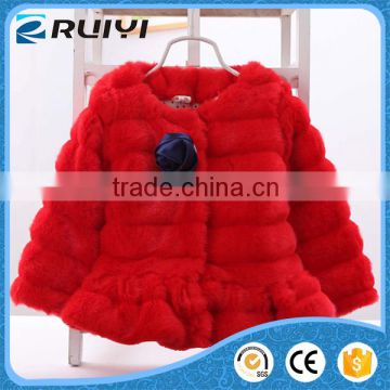 girls fur coat ,dress style pattern fur coats red